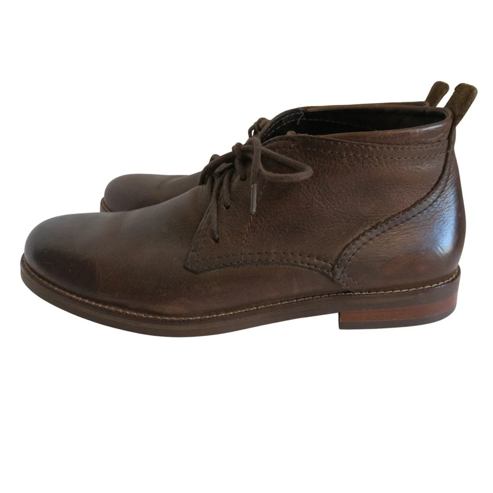 Cole Haan Mens Charles Brown‎ Leather Chukka Boots C11847 Size 9.5 M